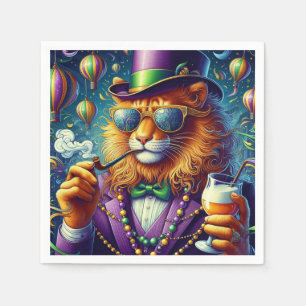 Serviette En Papier Lion/Louisiana Mardi Gras