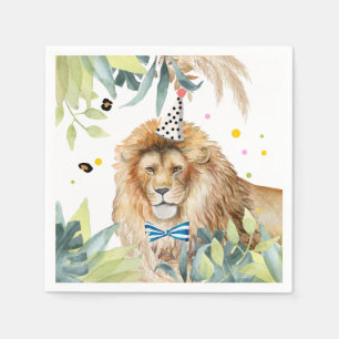 Serviette En Papier Lion Party Animaux Jungle Anniversaire Safari