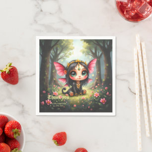 Serviette En Papier Liora – Gardienne des Petites Étoiles.