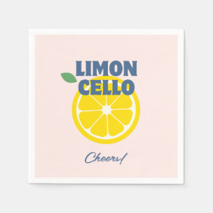 Serviette En Papier Liqueur Pastel Rose Limoncello fait maison