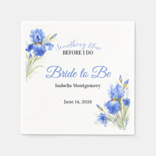 Serviette En Papier L'iris bleu quelque chose de bleu avant que je le