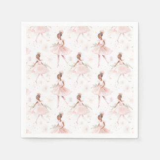 Serviette En Papier Little Ballerina #2 - Black Girl