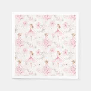 Serviette En Papier Little Ballerina #7 - Blonde Girl