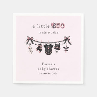 Serviette En Papier Little Boo Fille à la corde à linge Baby Shower