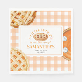 Serviette En Papier Little Cutie Pie Gingham Baby Shower