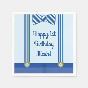 Serviette En Papier Little Man Boy fête son 1er anniversaire