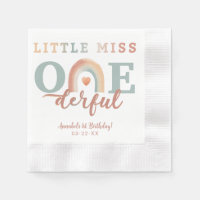 Little Miss Onederful Boho Rainbow Anniversaire Na