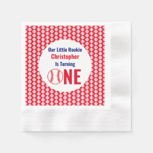 Serviette En Papier Little Rookie Baseball 1er anniversaire