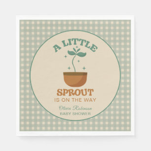 Serviette En Papier Little Sprouts Garden Party Baby shower