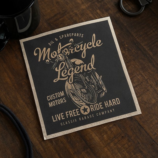 Serviette En Papier Live Free Ride Hard (Créateur téléchargé)