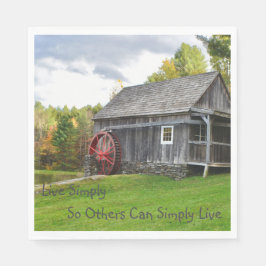 Serviette En Papier Live Simply Old Mill
