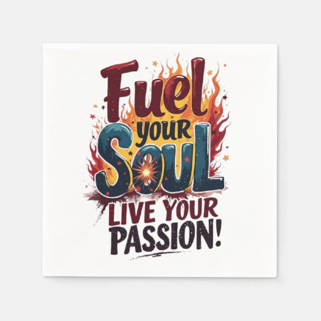 Serviette En Papier Live Your Bassion (Devant)