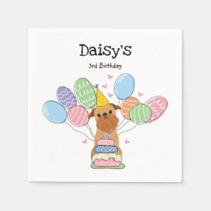 Serviette En Papier Livre d'anniversaire Red Brussels Griffon