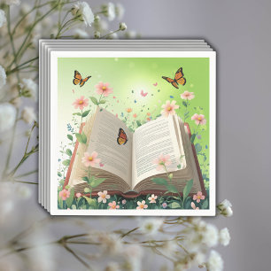 Serviette En Papier Livre de Jardin moderne Baby shower Floral