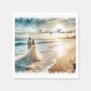 Serviette En Papier Livre d'or des invités de mariage