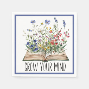 Serviette En Papier Livre Fleur sauvage vintage Lover Augmentez votre 