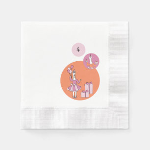 Serviette En Papier Llama anniversaire