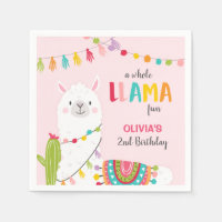 Llama anniversaire Papier Naples Alpaca Fiesta Cac