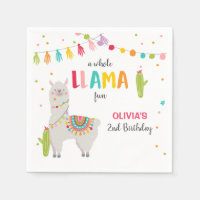 Llama anniversaire Papier Naples Alpaca Fiesta Cac