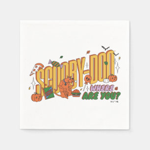 Serviette En Papier Logo de friandise d'Halloween de Scooby-Doo
