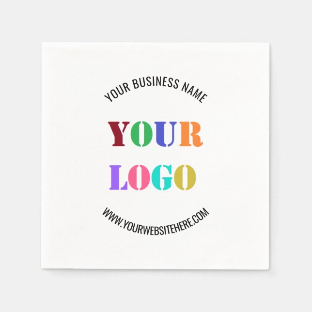 Serviette En Papier Logo de l'entreprise personnalisée et serviettes p (Devant)