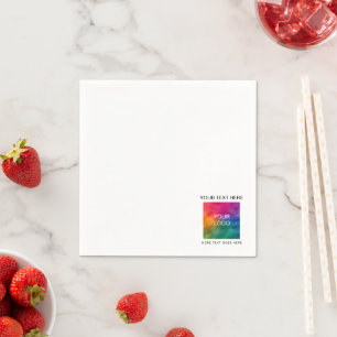 Serviette En Papier Logo de votre entreprise personnalisé cocktail sta
