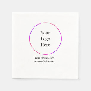 Serviette En Papier Logo d'entreprise Modèles personnalisables