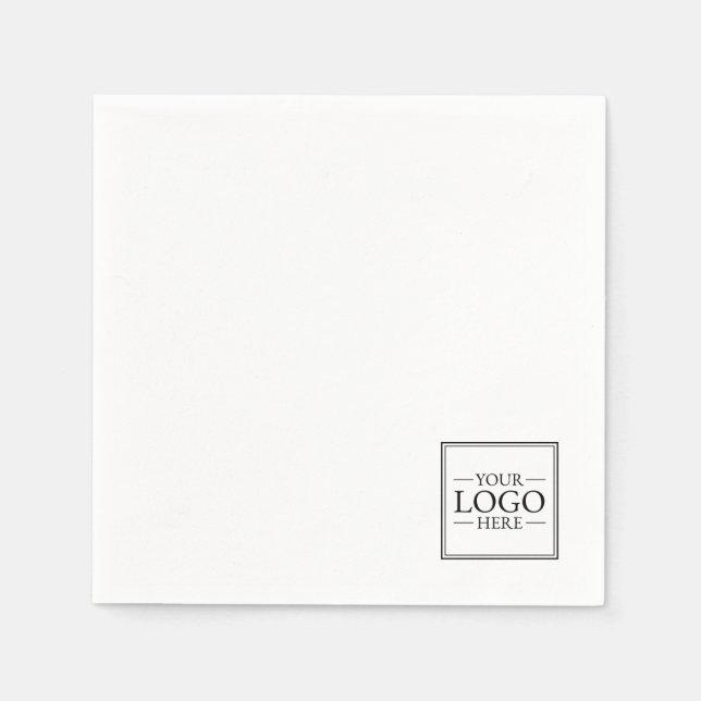 Serviette En Papier Logo d'entreprise personnalisé (Devant)