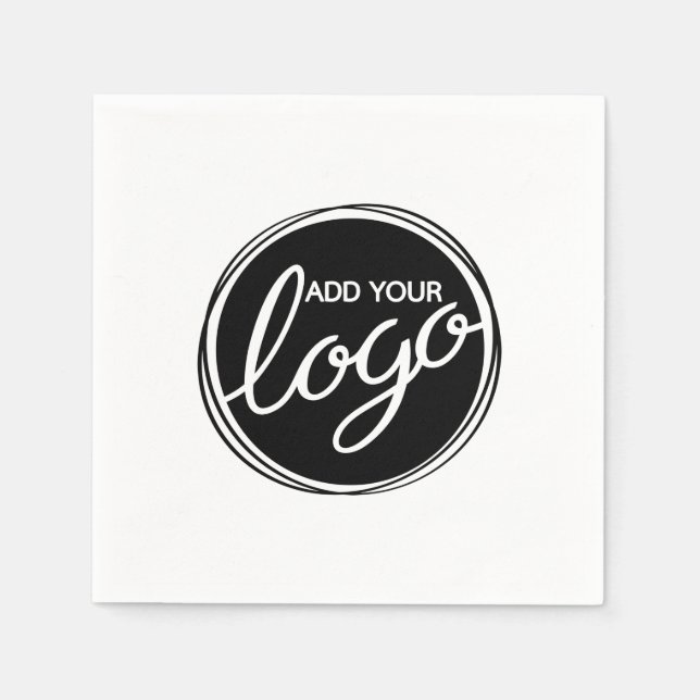 Serviette En Papier Logo d'entreprise personnalisé (Devant)