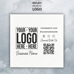 Serviette En Papier Logo d'entreprise personnalisé Entreprise Cool mod