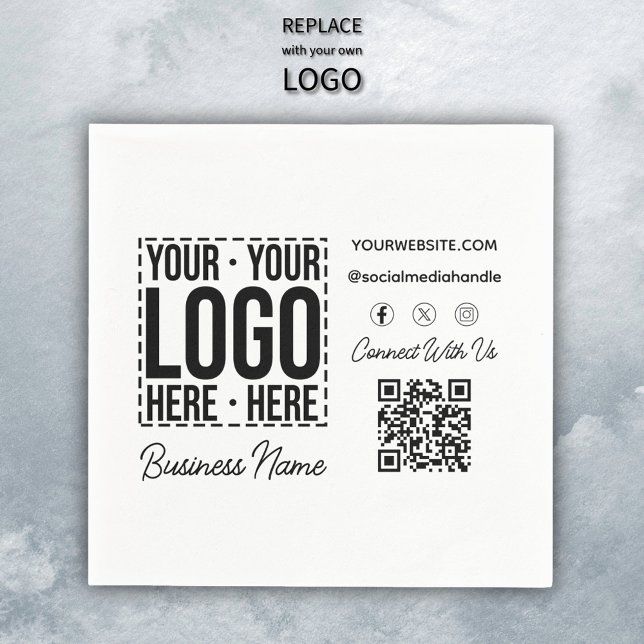 Serviette En Papier Logo d'entreprise personnalisé Entreprise Cool mod (Créateur téléchargé)