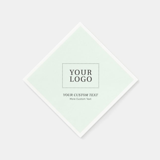 Serviette En Papier Logo d'entreprise personnalisé simple Mint promoti (Coin)