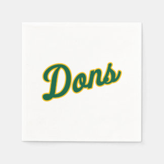 Serviette En Papier Logo du Script Dons