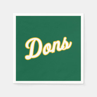 Serviette En Papier Logo du Script Dons