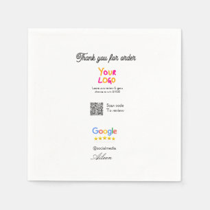 Serviette En Papier logo du site Web d'examen de l'entreprise Google s