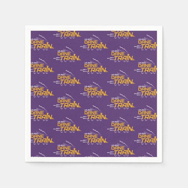 Serviette En Papier Logo du train UAlbany Dane (Devant)