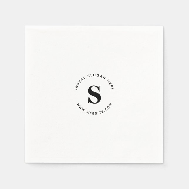 Serviette En Papier Logo et entreprise (Devant)
