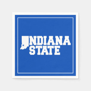 Serviette En Papier Logo Indiana State