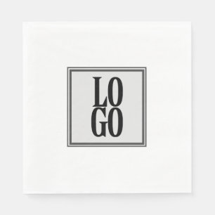 Serviette En Papier Logo personnalisé d'entreprise ou d'entreprise sur