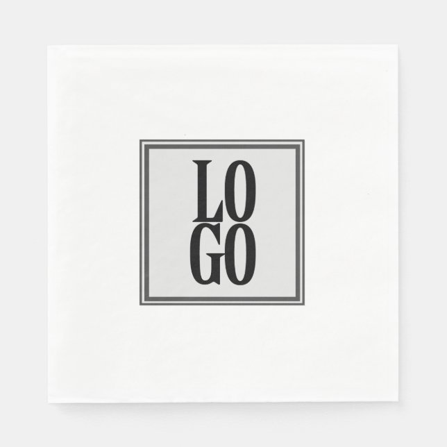 Serviette En Papier Logo personnalisé d'entreprise ou d'entreprise sur (Devant)