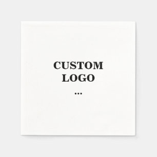 Serviette En Papier Logo personnalisé, remplacez votre logo