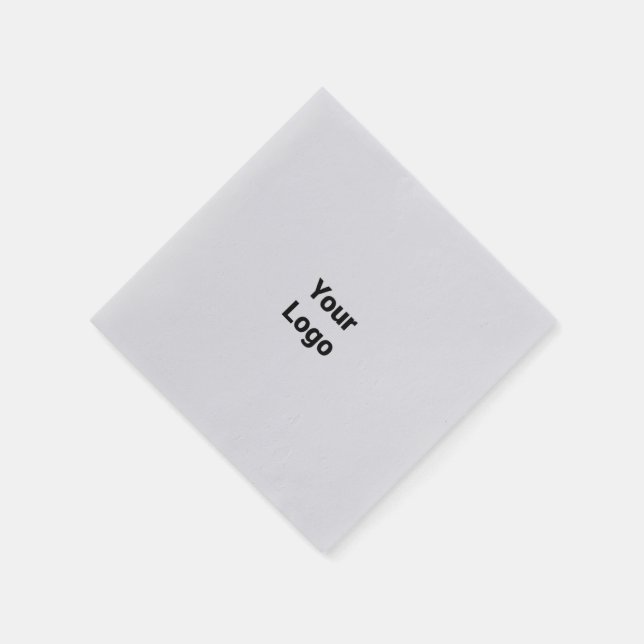 Serviette En Papier Logo personnalisé simple et élégant ici société (Coin)
