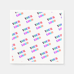 Serviette En Papier Logo Personnalisé Votre Entreprise Promotionnel Pe