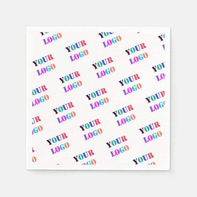 Serviette En Papier Logo Personnalisé Votre Entreprise Promotionnel Pe (Devant)
