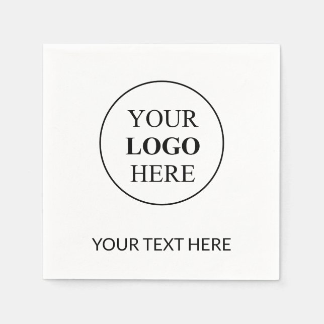 Serviette En Papier Logo promotionnel personnalisé - Pas de commande m (Devant)
