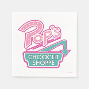 Serviette En Papier Logo rose du magasin Chock'Lit de Pop