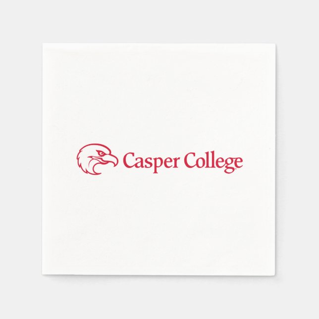 Serviette En Papier Logo texte du Collège Casper (Devant)