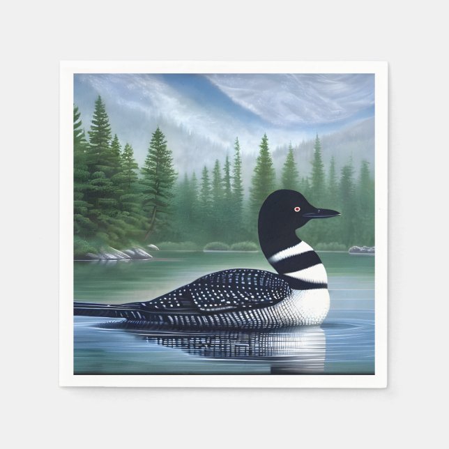 Serviette En Papier Loin sauvage du Nord Majestic (Devant)