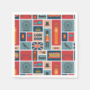 Serviette En Papier Londres, Angleterre Napkins