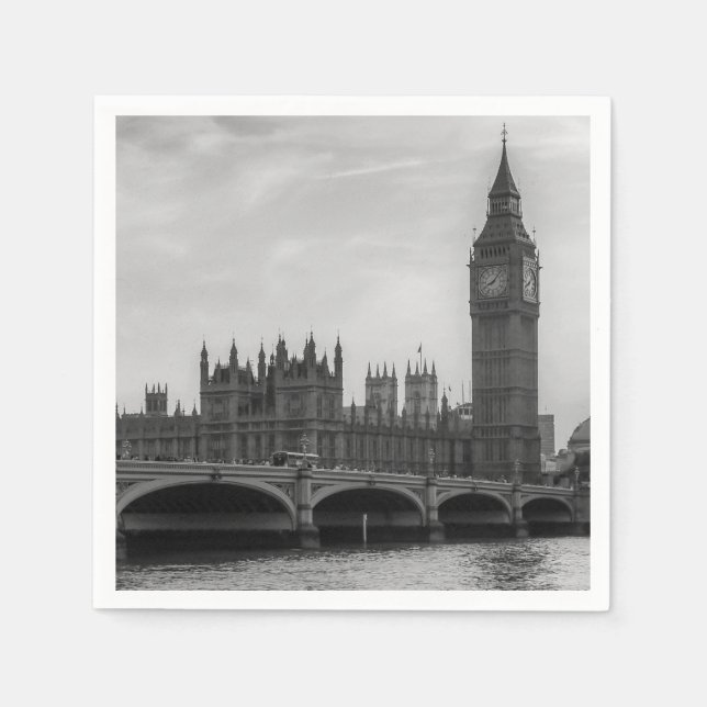 Serviette En Papier Londres Angleterre Royaume-Uni Parlement Royaume-U (Devant)